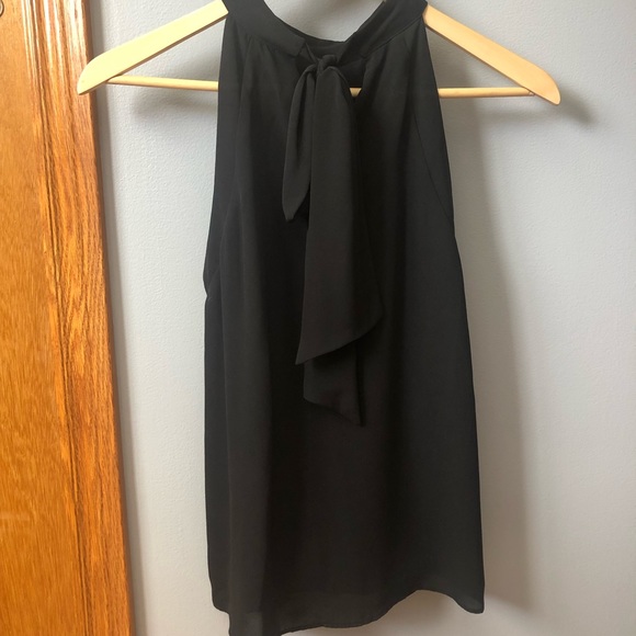 Zara tie-neck sleeveless blouse! Size XS in black - Picture 2 of 4